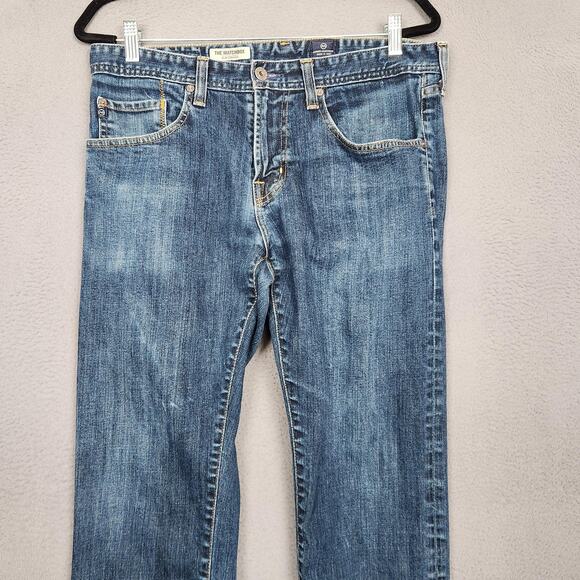 AG Adriano Goldschmied Jeans Mens 34x34 Blue Matchbox Slim Straight Actual 34X29 - Picture 6 of 16